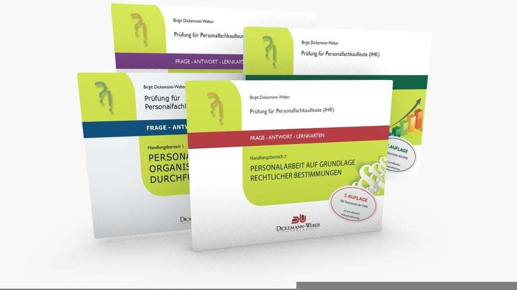 Personalfachkaufleute - Frage-Antwort-Karten Paket - Handlungsbereich 1 bis 4: Prüfung für Geprüfte Personalfachkaffrau (IHK) / Geprüfter Personalfachkaufmann (IHK)