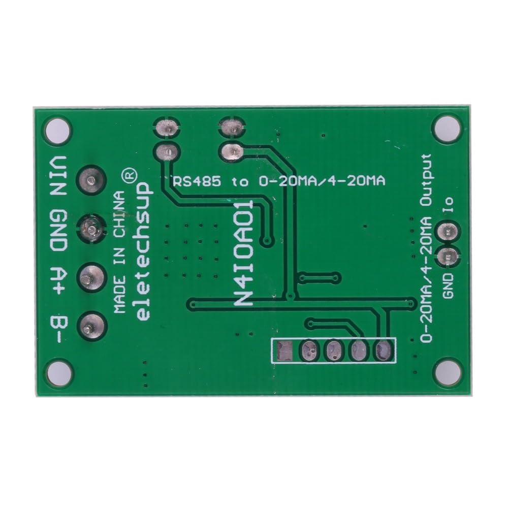 Modulo corrente da RS485 a DAC, DC 12V 24V Convertitore da RS485 a 4-20mA Controllo comando MODBUS RTU