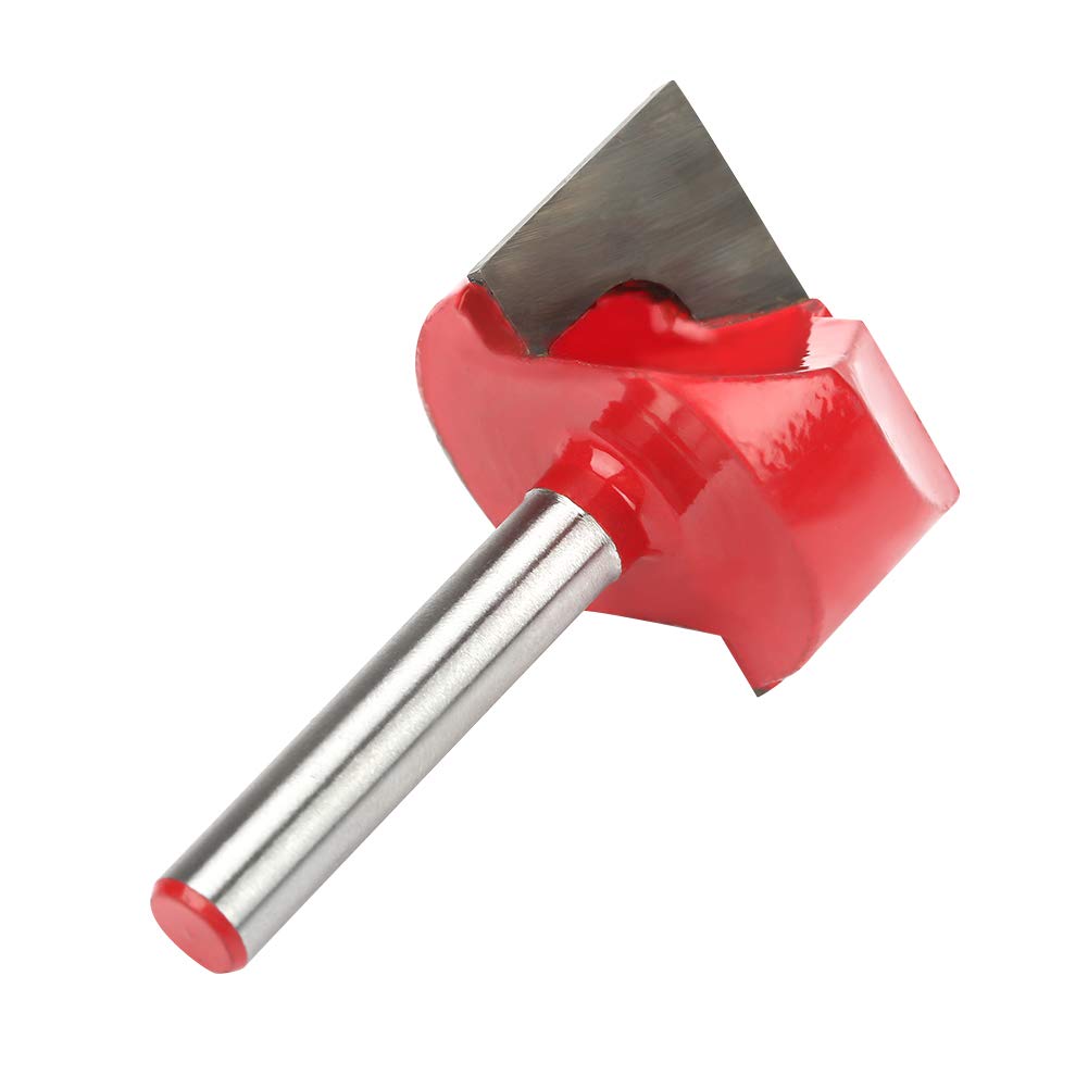 Fraise à Bois CNC, Walfront Outil de Coupe de Machine Tige par le Bas Diamètre de 6 mm(6 * 28)