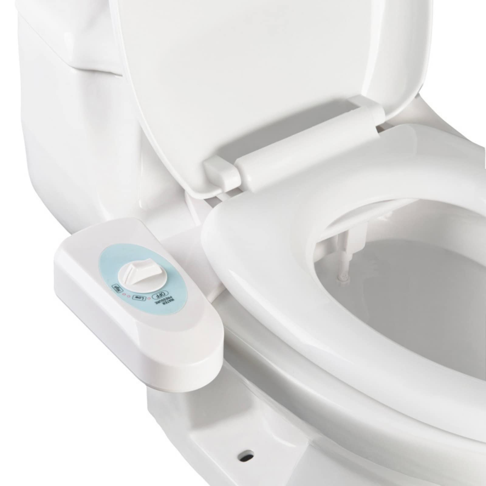 Yosoo WC eléctrico bidé accesorio ajustable, spray de agua fría y caliente para limpieza íntima, bidé ducha inodoro con interruptor de presión, asiento de inodoro con botón