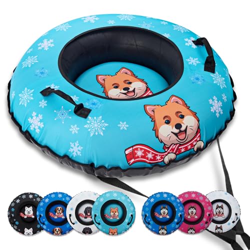 Snow Tube for Adults & Kids | Heavy-Duty Inflatable Snow