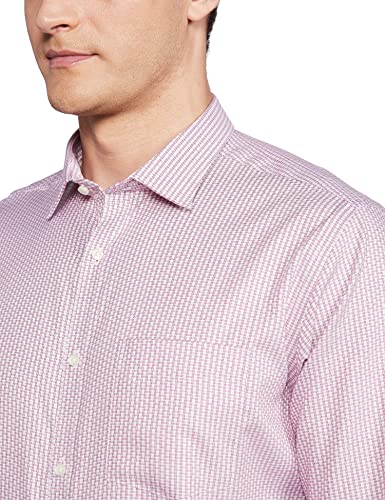 Image of Park Avenue Men's Pure Cotton Checks Pattern Slim Fit Semi Cutaway Collar Full Sleeve Formal Shirt