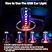 Ligrel 13-in-1 Car USB Night Light - Touch Dimmable LED Filament Lamp with 13 Modes & 7 Colors, USB Interior Lights for Car, Truck, Party, Camping, Holiday, Bedroom, Desktop（1Pcs）