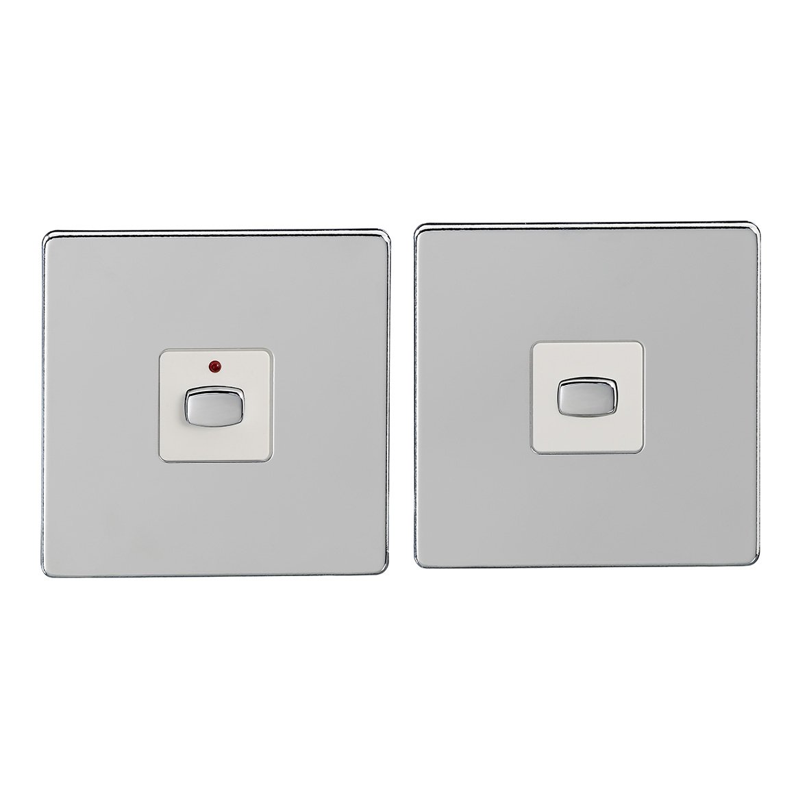 Energenie Miho045 Alexa Compatible Mihome 2-Way Light Switch, 250 W, 240 V, Chrome 5060166036614