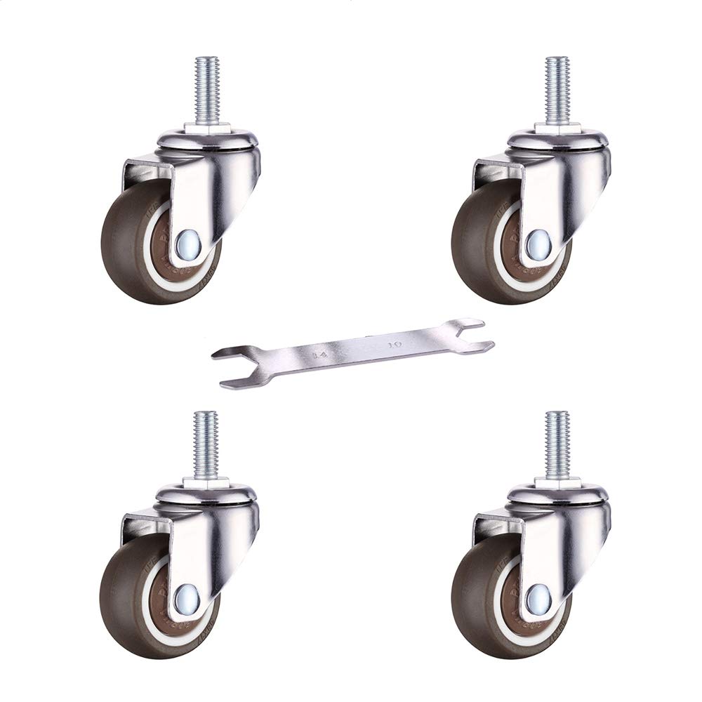 Buy LucaSng1.25 inch Small Shopping cart Wheel Trolley Swivel casters