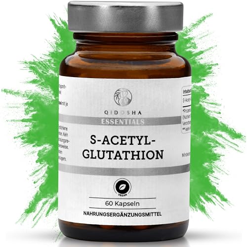 QIDOSHA® S Acetyl Glutathion Kapseln, 250mg/Kapsel, stabilisiert durch Acetylierung & besser bioverfügbar...