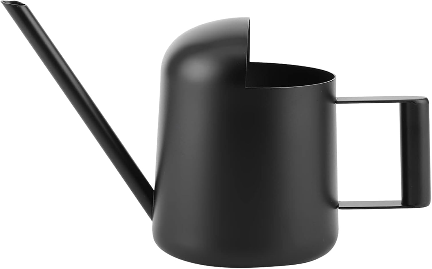 Restokki 300ml Matte Black Stainless Steel Watering Can Indoor Outdoor Plants Long