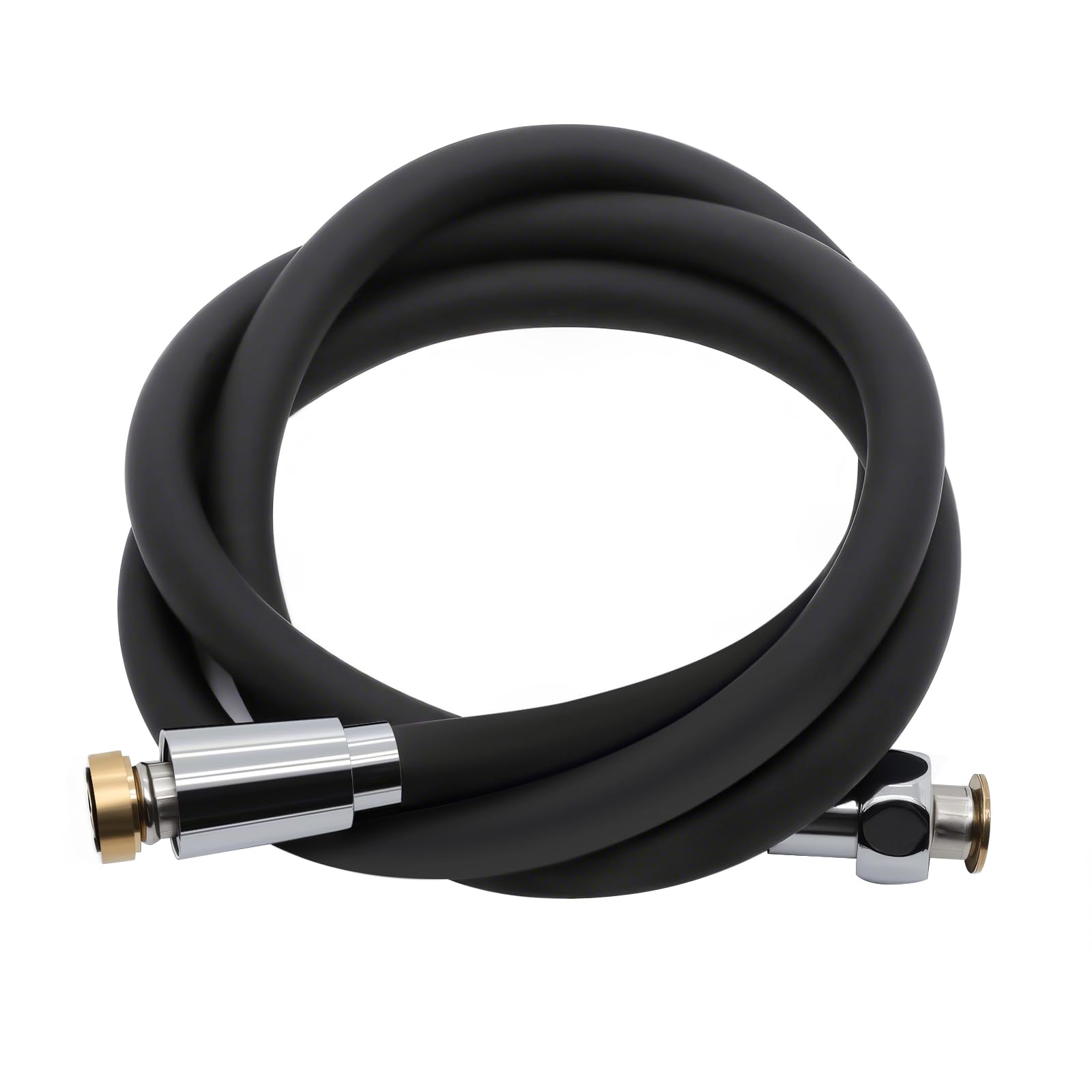 DLYYPLUS 59 Inches Silicone Shower Hose, Ultra-Soft Anti-Kink Designed Handheld Shower Head Hose Replacement Extension for RV, Sprayer, Bidet, Pet Bathing