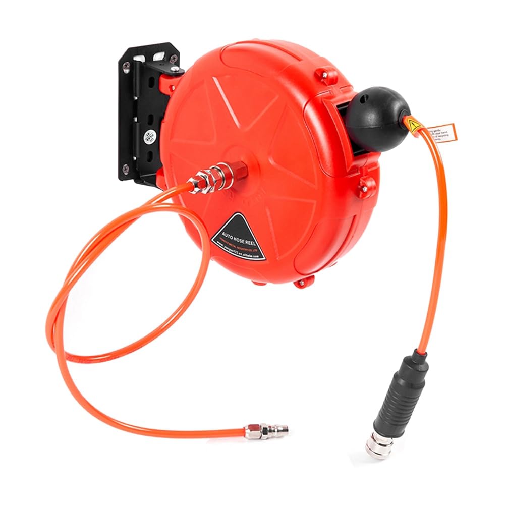 Ctrlzs Retractable Air Hose Reel 10M Wall Mounted Automatic Rewind Air Hose Tool With Swivel Bracket Air Compressor Supplies