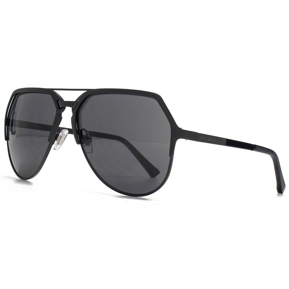Dolce & Gabbana DNA Aviator Sunglasses in Matte Black DG2151 110687 59 59 Grey