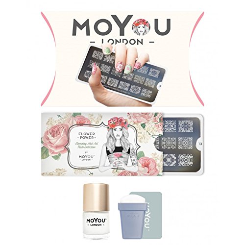 MoYou-London Nail Art Starter Kit Flower Power Collection