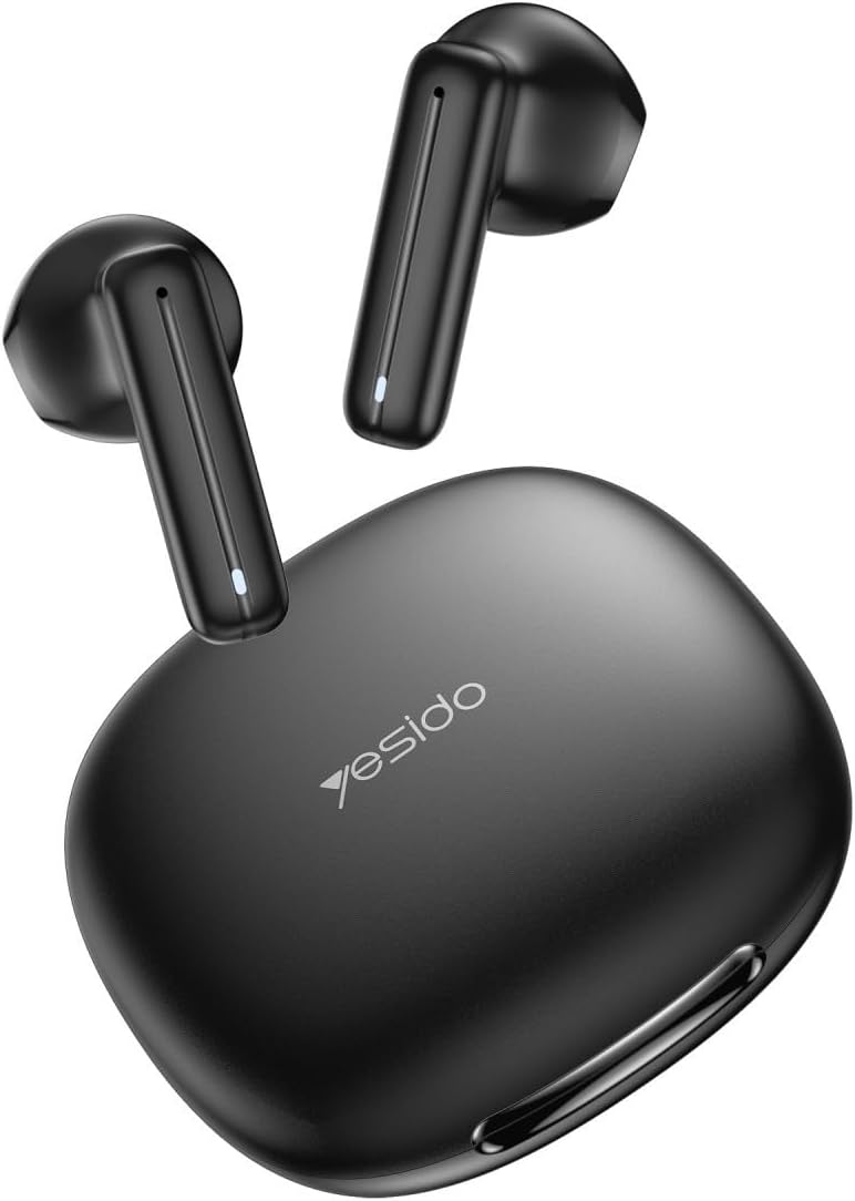 Yesido BT 5.3 Active Noise Canceling True Wireless Headset with HD microphone - Black