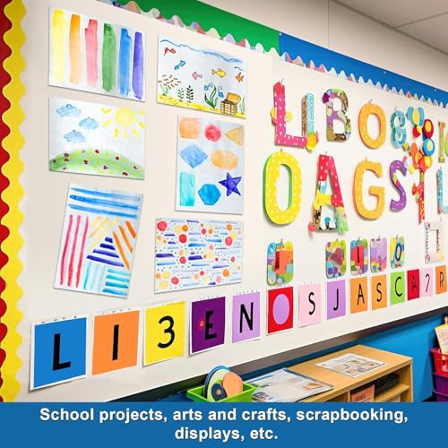 Image of 10 Pcs Poster Board 22 inch x 28 inch White Poster Paper Bulk, ROOKEA 250 GSM Vision Board for School Arts Craft Projects Presentations Drawing Scrapbooking Blank Graphic Display Office Supplies