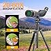 BOSMA 20-60x80 HD Spotting Scope with Tripod, Fog-Proof, Waterproof, Large Eyepiece, FMC Optics for Bird Watching, Wildlife Viewing, Hunting, Target Shooting, Golden Hawk