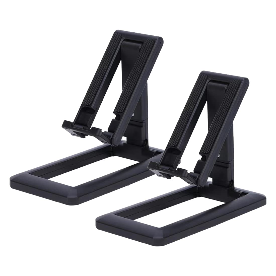 2 Pièces Support Téléphone Bureau XPEX - Pliable 360° Pour Avion, Voyage Et Home Office (Noir)