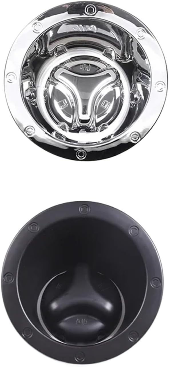 ABS Car Fuel Door Gas Tank Cover Fuel Tank Cap Trims Compatible For Hummer H2 2003 2004 2005 2006 2007 2008 2009 Car Styling Accessories(Black)