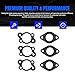 OXCANO 6 PCS Carburetor Gasket Compatible with EZGO Gas Golf Cart 295cc 350cc 4-Cycle Robin Engine Marathon Medalist TXT Freedom ST Sport ST350 MPT Workhorse 800 875 1200 Club Clays Car Shuttle Series