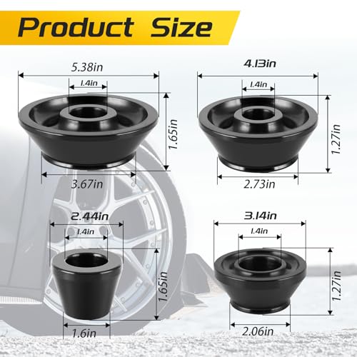 Image of Wheel Balancer Cone 1.41in /36mm Universal Wheel Balancer Adapter Cone Set 4pcs Tire Balancing Machine Cones Set Cone