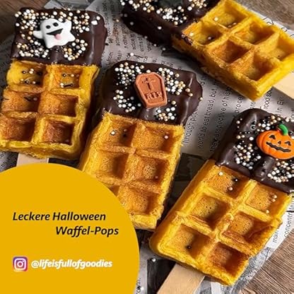Wilfa GAUFRES Doppel-Waffeleisen - Belgische Waffeln - 1.000 W - Antihaftbeschichtung - einstellbare Temperatur - mit Signal-LED (schwarz) – Bild 6