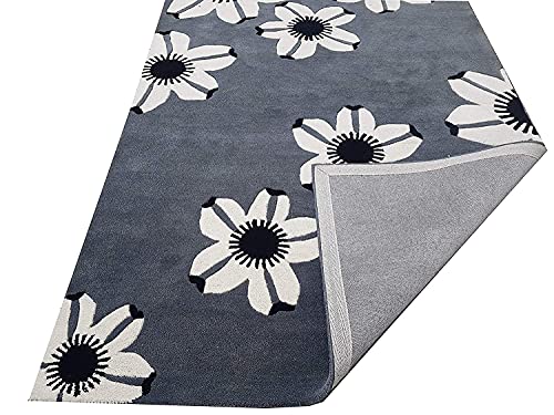 Image of Mordern Design Handmade Tufted Carpet Pure Woollen Export Quality Carpet for Living Room, Bedroom Hall [ Size 8 x 8 Square, Color Multi B5 ]