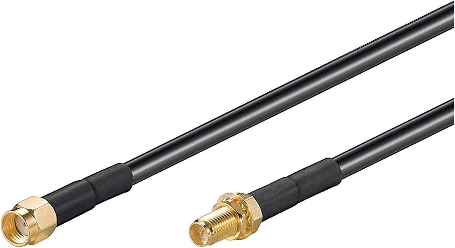 Goobay 51679 WLAN Antenna Extension Cable, 10m Length