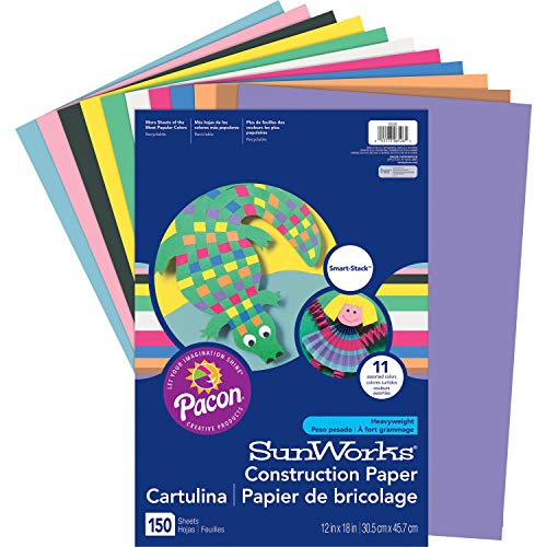 Sunworks Construction 150 Sht 12x18 Arts & Crafts Paper Smart Stack Paper Pac6526 Pacon Corporation