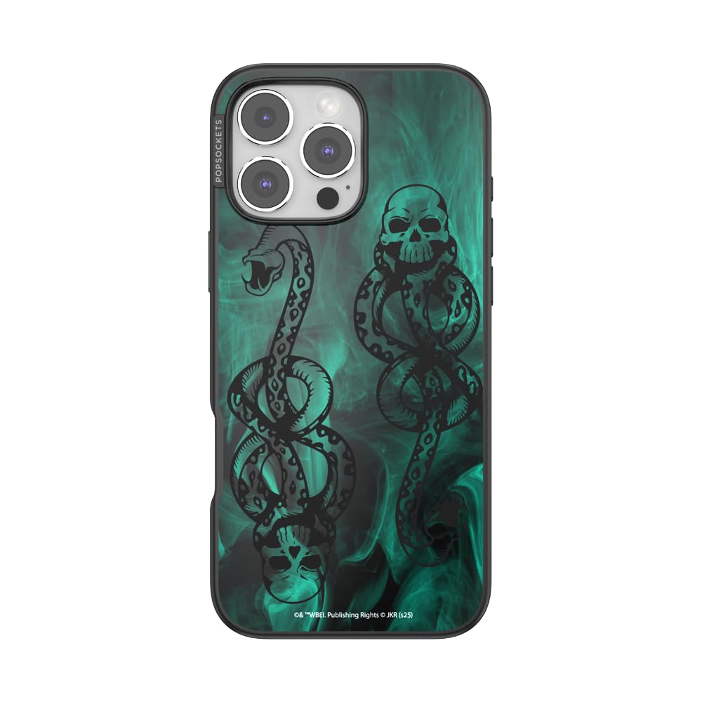 PopSockets iPhone 16 Pro Max Case Compatible with MagSafe, Phone Case for iPhone 16 Pro Max, Wireless Charging Compatible, Case Only - Harry Potter - Dark Mark