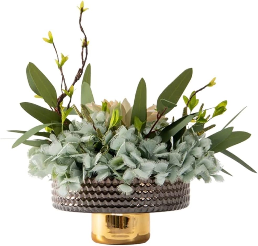 造花 ライト モダン シミュレーション ラグジュアリー シルク フラワー オーナメント フラワー アレンジ ダイニング テーブル ホ