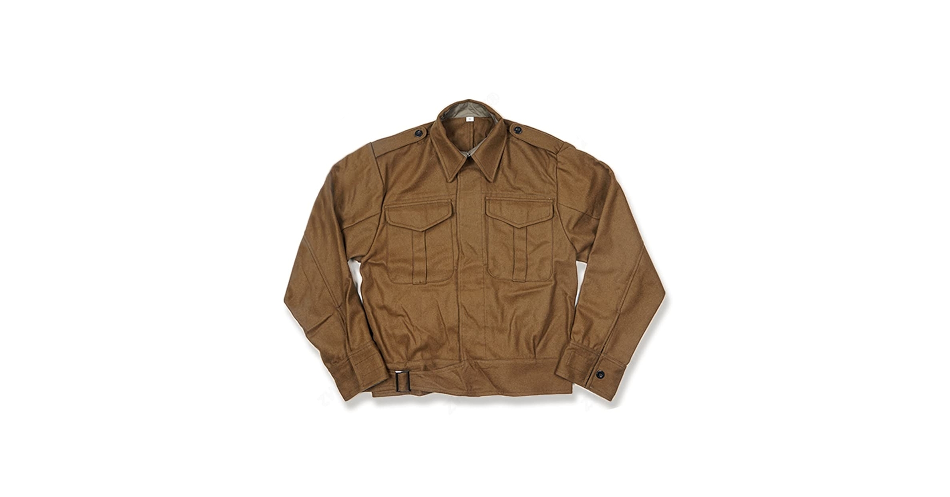 WW2 British P37 Jacket Mens Vintage Short Woolen Combat Ike