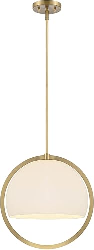 Miniatura 1 de DESIGNERS FOUNTAIN Eterna 1 colgante de luz, oro cepillado, D274M-16P-BG