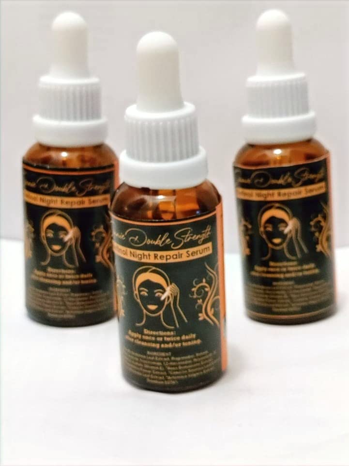 Simmie Double Strength Retinol Night Repair Serum Combo (1 Fl Oz)