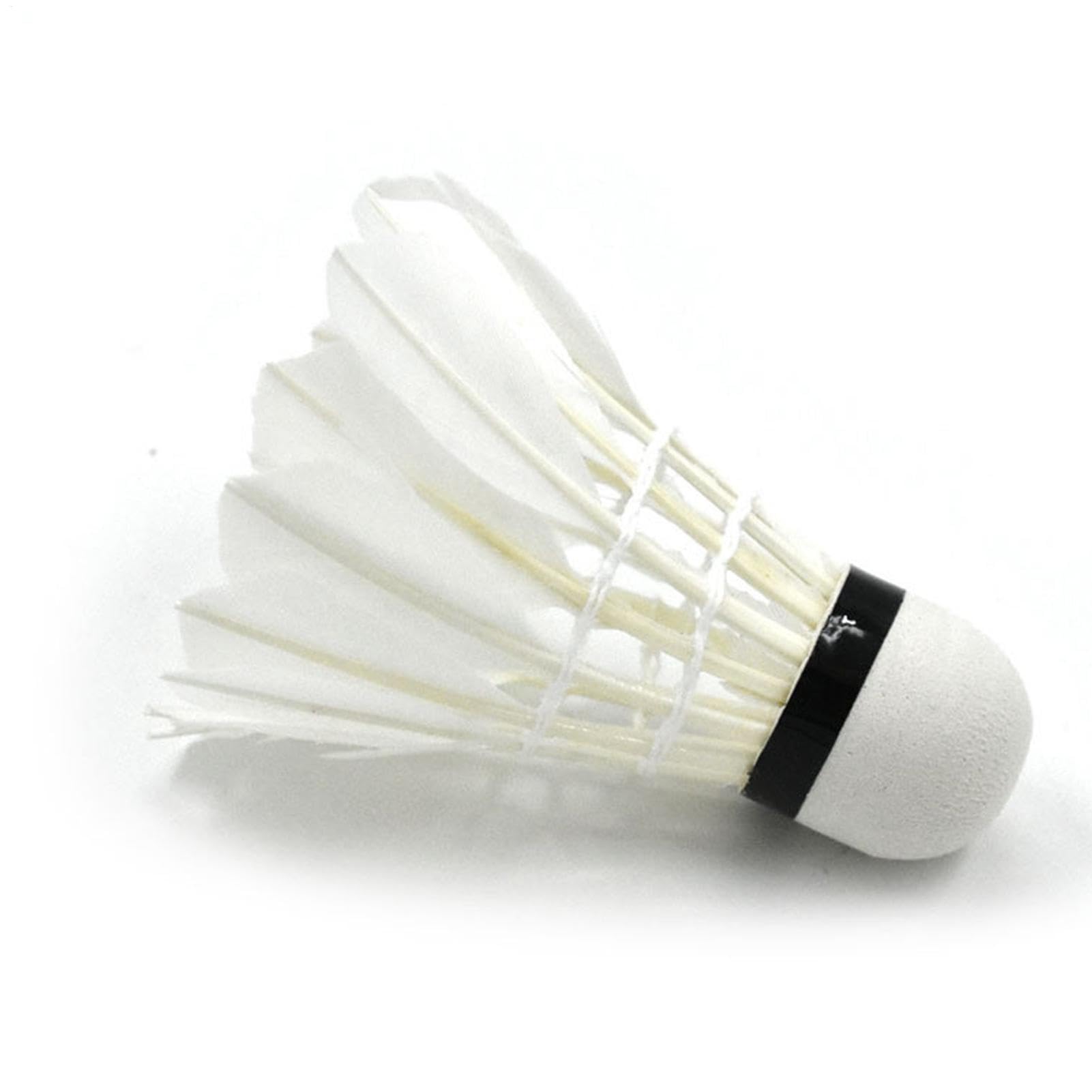 Feather Badminton Shuttlecocks, Training Shuttle Balls Set, Indoor Outdoor Badminton Shuttlecocks, Durable Feather Badminton Set, Lightweight Shuttlecocks For Kids, Training Badminton Feather Balls,
