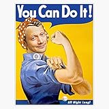 Rob Schneider You Can Do It!â€ #feminism Sticker Bumper Sticker Vinyl Decal 5'