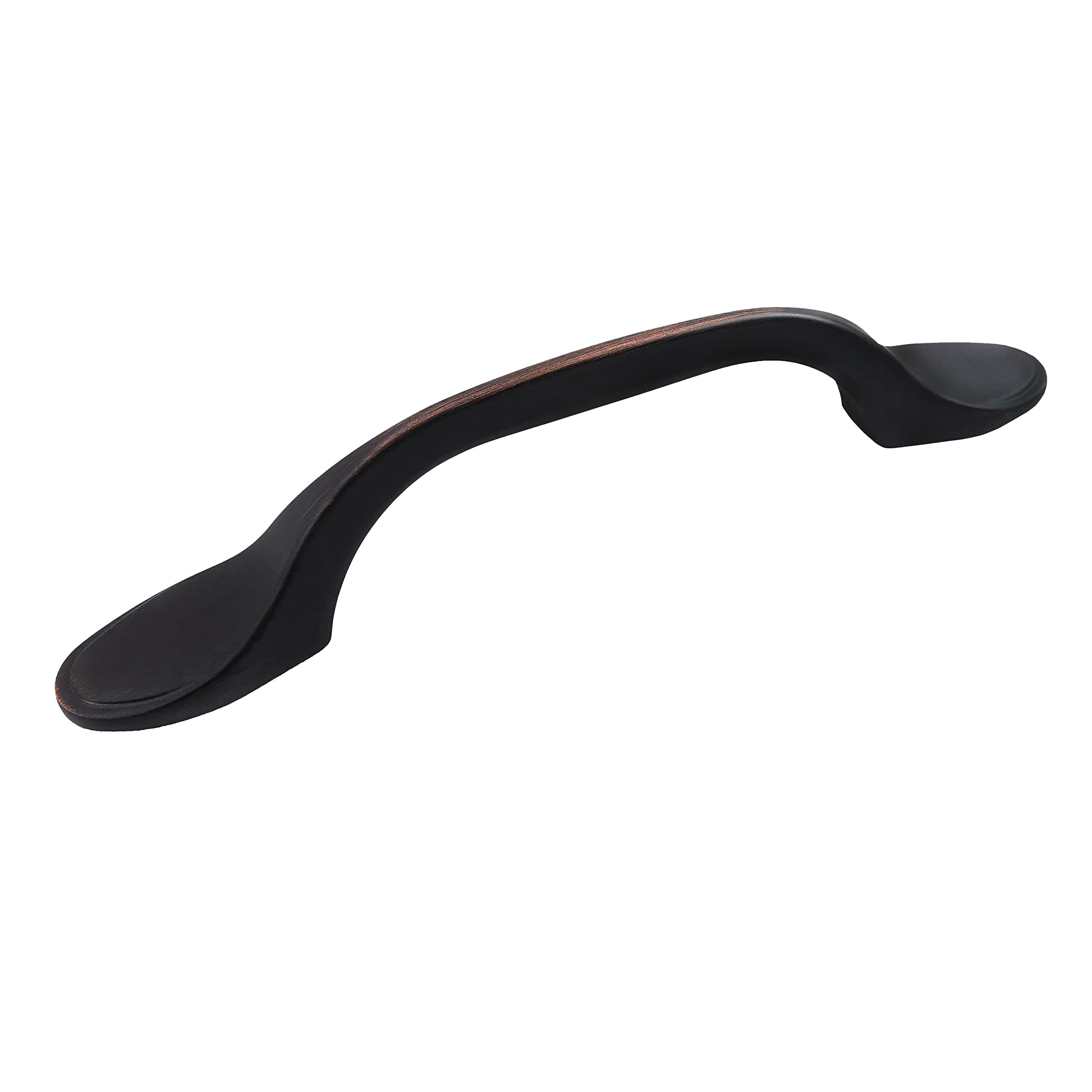 Footed Kitchen Handle Pull Cabinet Hardware 3" Center to Center, Hestia Hardware, 10 Pack - Oil Rubbed Bronze (Z2.3in.10.ORBHD)