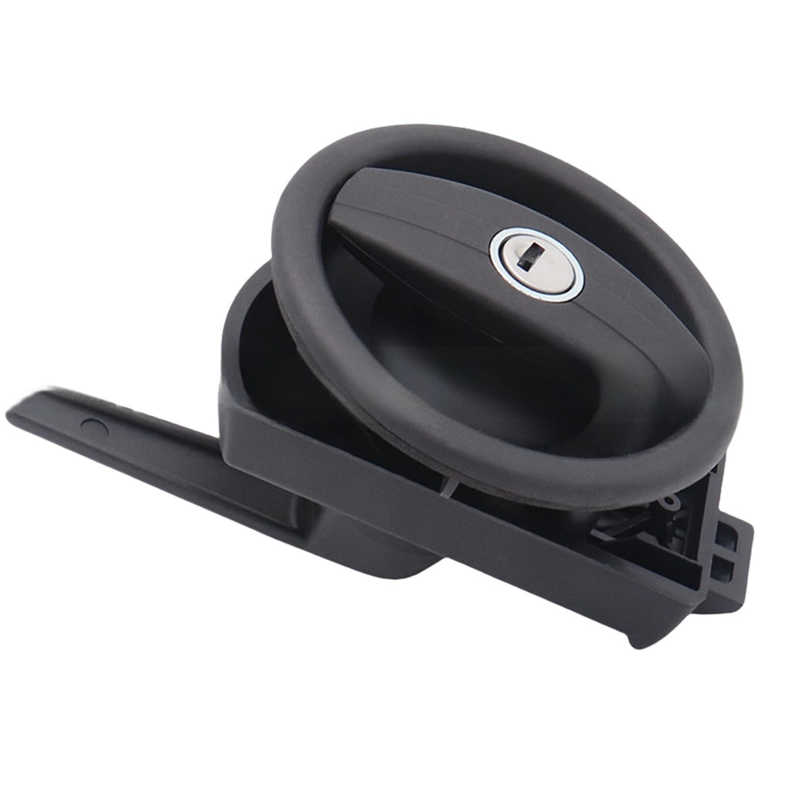 S6232 Zinc Alloy Round Rv Door Lock Invisible Concealed Black Car 1Pcs ﻿