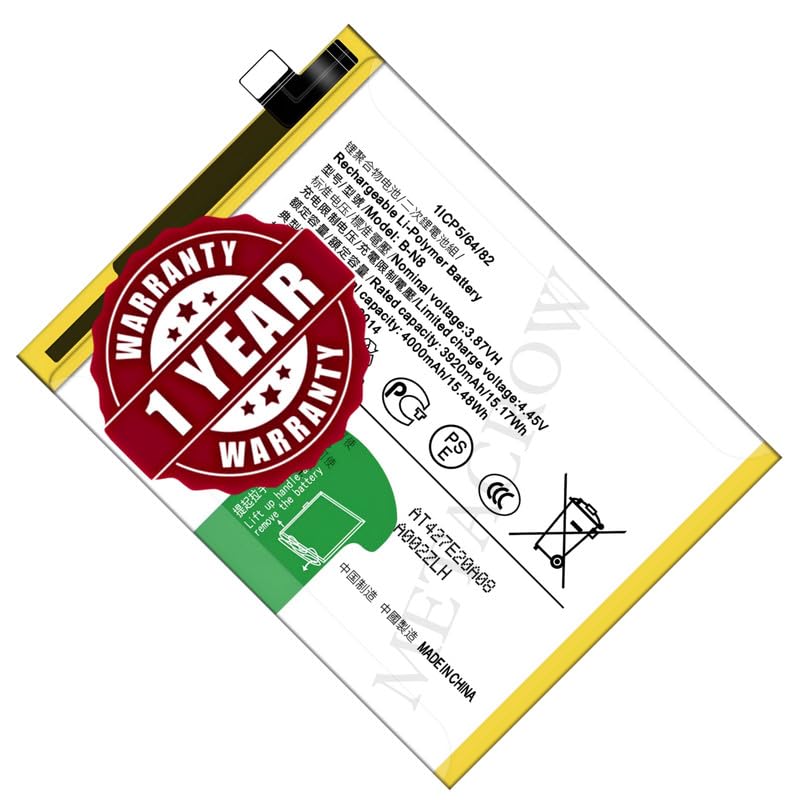 Image of Original B-N8 Battery Compatible for Vivo V20 (V2025, V2024) | V20 2021 (V2040, V2043 21) | V20 Pro (2018) - (4000mAh) - 1 Year Warranty JK1