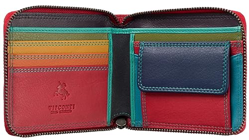 Portefeuille en cuir rouge Tap n Go : idéal pour vos voyages