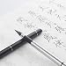 Pluma estilográfica de caligrafía de pelo sintético con eje de metal para...