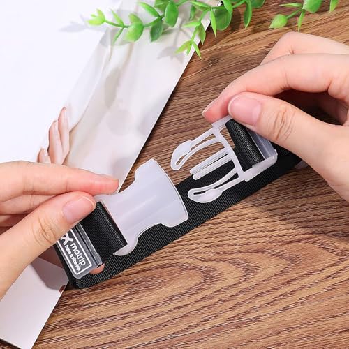 Image of Luggage Backpack Straps, 8 Pcs Random Color 1 Inch x 12 Inch Adjustable Luggage Backpack Buckle for Attachment Travel Accessories (8)