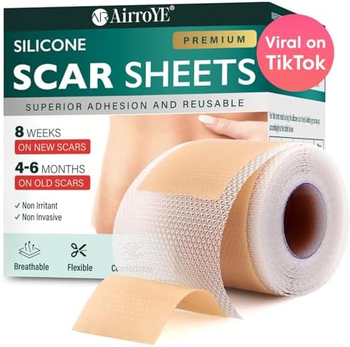 Silicone Scar Sheets, Silicone Scar Tape (1.6"x 120" Roll-3M), Re...