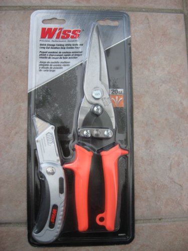 Wiss Folding Utility Knife & Aviation Snip Combo Pack