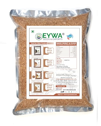 Image of Organic Bansi Wheat Grains Seeds (15 Kgs) | Bansi Bhaliya Gehu Ka Seeds | For Farming, Sowing & Agriculture Use | Produce of India | 100% Natural & Non-GMO | By Eywa