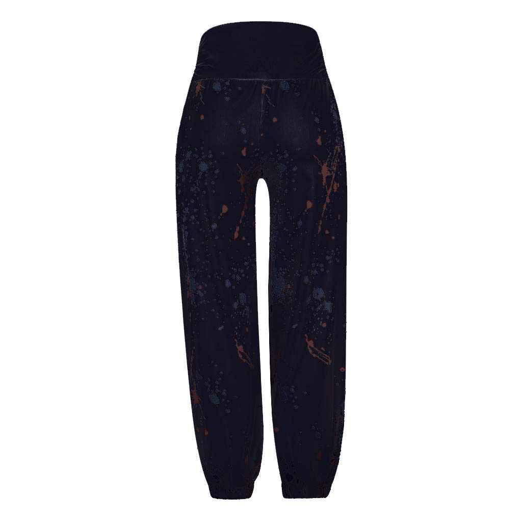 Pantalon sarouel large pour femme, pantalon de loisirs léger avec taille