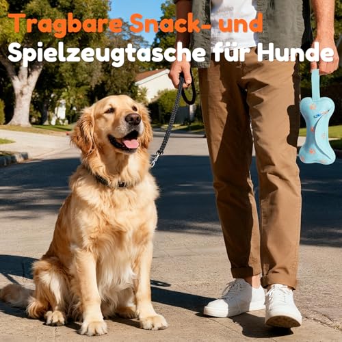 ALLCAMP Leckerlitasche für Hunde,Futterbeutel Dummy Hundetraining,Snackbeutel für Belohnung,Hundefutter Aufbewahrung,Leicht zu Reinigen für Unterwegs & Reisen