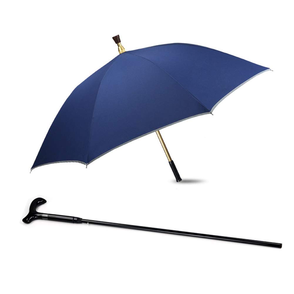 LYGSWDB Kule Parasol Długi uchwyt Oddzielny parasol Wielofunkcyjny Wzmocnienie Antypoślizgowy kij trekkingowy Pomoc dla osób starszych Laska do wspinaczki (biała