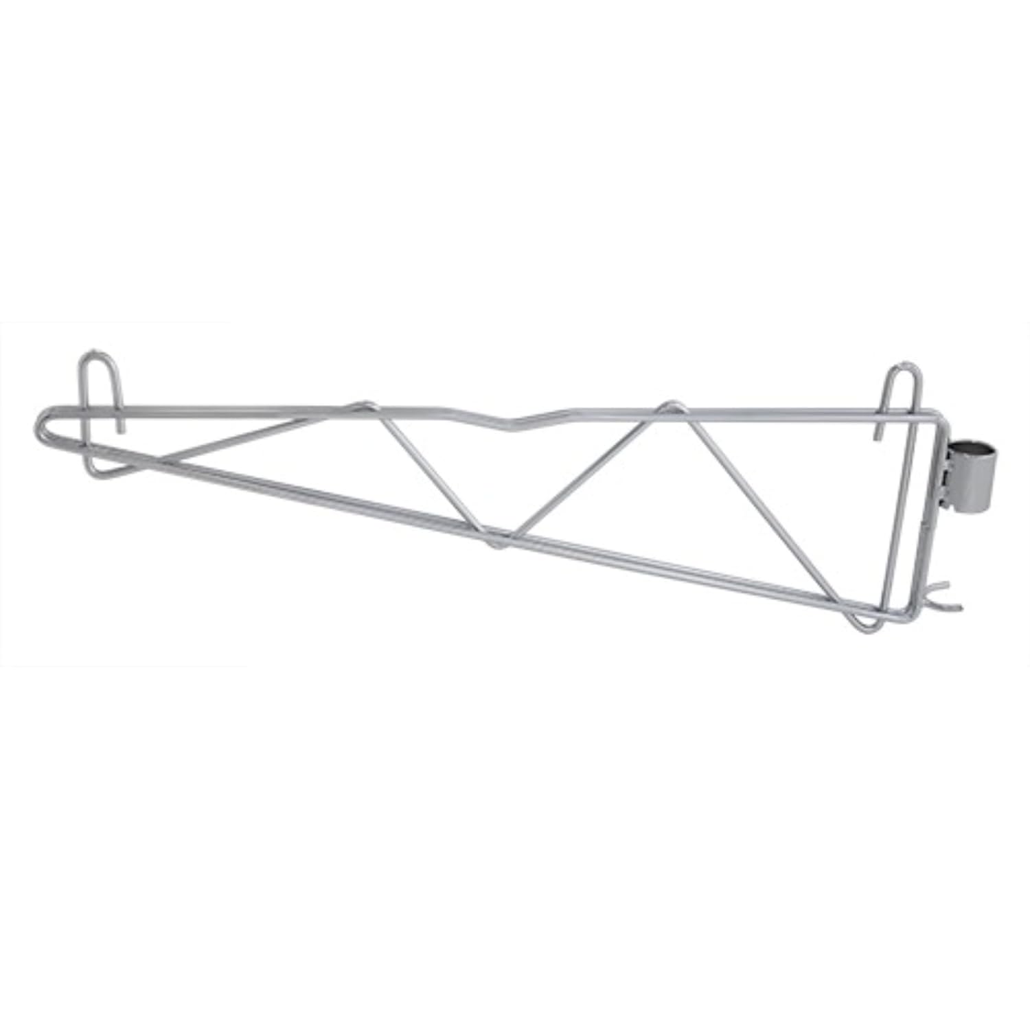 Quantum Storage Systems CB21 Cantilever Single Shelf Post Wall Mount, Carbon Steel, Chrome, NSF