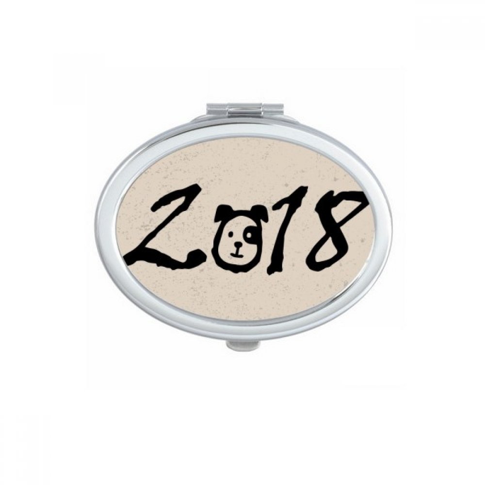 Miroir de poche Chien 2018 petit cadeau mignon pour vos proches