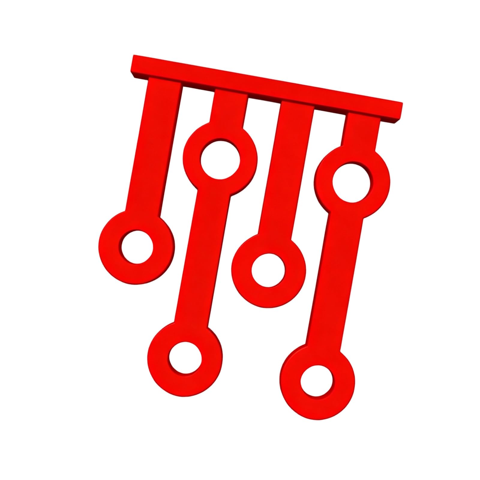 Jazuaiao Red 3D Printed Screwdriver Holders Wall Mount Tool Organizers User Friendly Materials Tool Hanger For Garage And Workshop Screwdriver Wall Hanger