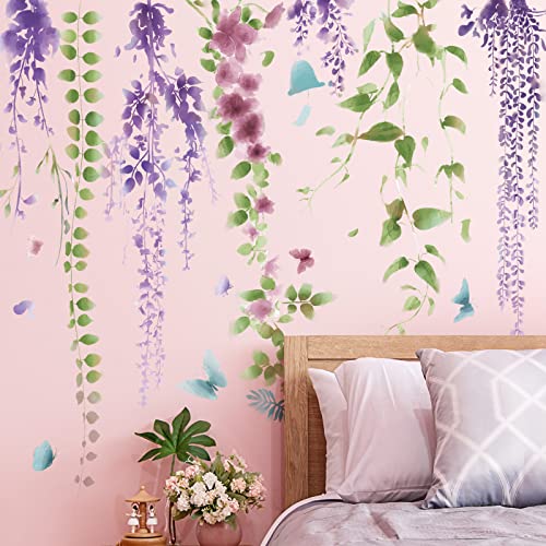 Vinilo decorativo floral 3D removible para pared miniatura 7