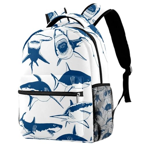 Sac de voyage décontracté à motif requin pour vos sorties et week-ends